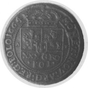 Tymf 1664, Aw. Monogram ICR, Rw. Tarcza, (m. Bydgoszcz) Kop. 121.1 rrr