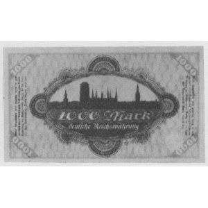 1.000 marek 1923, j.w. ziel-brąz