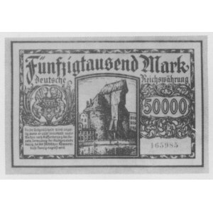 50.000 marek 20.3.1923, Ros. 717 (kolor zielony)