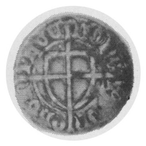 Szeląg, Aw. Tarcza wielkiego mistrza, Rw. Tarcza zakonna, mennica Toruń. Malb. 829.