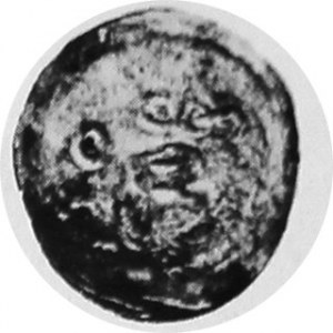 Denar br., Aw. Głowa księcia w polu w otoku napis BOLZLA. Rw. Gryf w polu, Kop. 33.VII rr