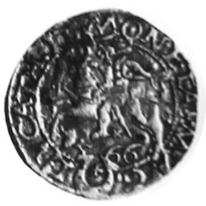 Półgrosz 1566, Aw. Orzeł, Rw. Herb Jastrzębiec, m. Tykocin, Kop. 54.lla, rr, Tyszk. 12, Biał. 396.R3