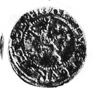Szeląg 1575, Aw. Godło rodowe Kettlerów, Rw. Lew Kop. 113.1 rr, Czap. 597.R1