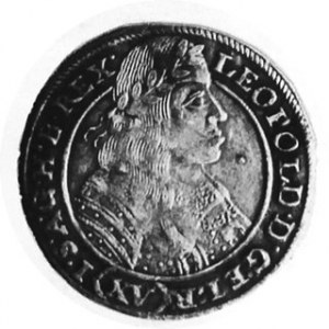 XV krajcarów 1663, Aw. Popiersie, Rw. Orzeł cesarski, w napisie SIL: 1663 m. Wrocław