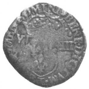 1/8 ecu 1581, Aw.Krzyż, Rw.Tarcza herbowa, m.Nantes (tytulatura króla polskiego) Kop.78.4 r