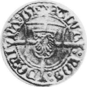 Grosz 1518 Aw.Orzeł.Rw.Długi Krzyż z herbem Saurma 5039