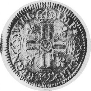 1/2 ecu 1691 Aw.Głowa w prawo,Rw.Krzyż, CU 890