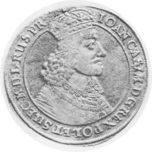 DUKAT 1656; Aw. Popiersie, Rw. Tarcza herbowa H.CZ.2089R. Kop.221;Kam.919;T.35Au