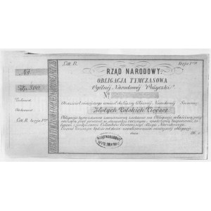 ZŁOTYCH POLSKICH 500 186.. r;B ser.l bez nr. stempel mały
