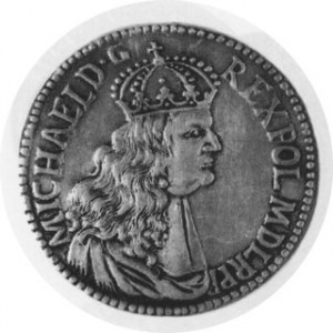 MICHAŁ KORYBUT Talar Elbląski 1671, jak Kam/Kur. 1166 fałsz, Majnerta