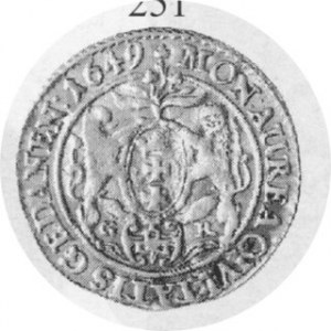 Dukat 1649, Kop. 7649 R4. min. pęknięty, ślady reperacji