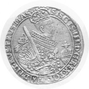 Talar 1629, m. Bydgoszcz, H.Cz. -. Awers z pomylonym imieniem królewskim
SISGIS (jak 9659 R2), rewers z. VAT. zam. ...