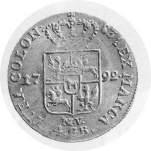 Złotówka 1792 M.V., m. Warszawa, Kop. 2381, min. justunek na rewersie