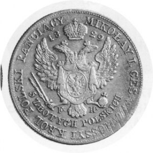 5 Złotych 1829, Kop.2707 Rl, min. justunek