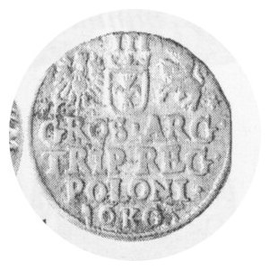 Trojak kor. 1602 (1605), men. Kraków, dwójka w dacie odwrócona jak 5, Kop. 1210 R5