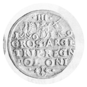 Trojak kor. 1619, men. Kraków, Kop. 1224