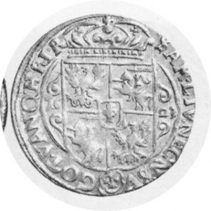 Ort koronny 1623, Kop. 1279, Kurp. 1516 R, połysk na całej po wierzchni