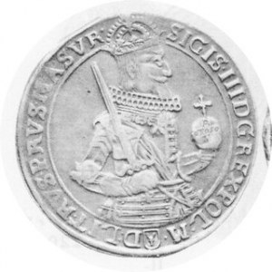 Talar koronny 1630 1 1, półpostać, Kop.1383 Rl, Kurp.1657 R (w napisie MASVR , NEG)