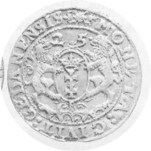 Ort gdański 1625, CNG 168, Kop. 7506 R, końcówka napisu :PR, Kurp. 2265 R
