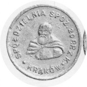 20 P.P. KRAKÓW - 1 Złoty, Bart. 16 R6, drobne wżery na rewersie