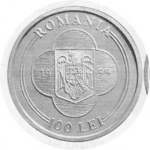 100 Lei 1999, wizyta Jana Pawła II, srebro, KM 149