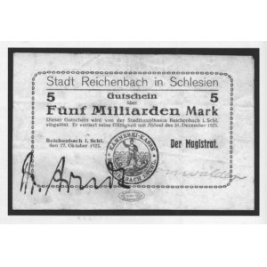 5 Miliardów Marek - 27.10.1923, Meyer 3, niewielkie przebarwienia