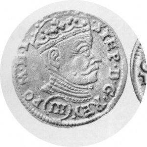 Trojak 1580, III w obwódce na awersie, Kop.3360 Rl, Kurp.280Rl