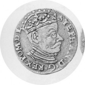 Trojak 1581, bez herbu podskarbiego, Kop.3364 R5, Kurp.294R6