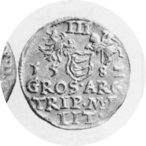 Trojak 1582, Kop.3368 R, Kurp.303 Rl