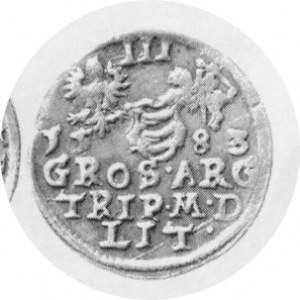Trojak 1583, Kop.3370 R, Kurp.305 Rl