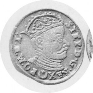Trojak 1583, Kop.3370 R, Kurp.305 Rl, popiersie węższe