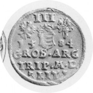 Trojak 1584, Kop.3373 R, Kurp.309 Rl