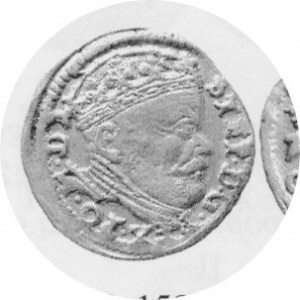 Trojak 1586, bez herbu podskarbiego, Kop.3379a Rl, Kurp.317Rl