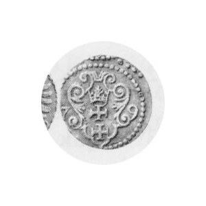 Denar 1576, Kop.7415 R4, Tyszk.10, ładna patyna, ładny i wyraźny egzemplarz
