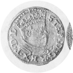Trojak 1586, Kop.8097 R, Kurp.454 R, popiersie z małą głową, drugi egzemplarz
