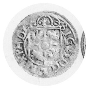 Półtorak 1623, herb Sas, mosiądz, falsyfikat z epoki