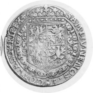 Talar 1629, Półkozic na rewersie, Kop. 13 78 R1, Kurp. 1618 R, odskok stempla na rewersie, stara patyna