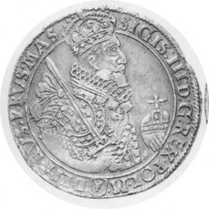 Talar 1629, Kop. 1379 R, Kurp. 1633 R, stara patyna, ładny egzemplarz