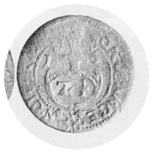 Grosz (półtorak) 1616, Kop.8171 R5, Kurp.2481 R5, typowe dla tej emisji bardzo płytkie tłoczenie, lecz moneta z poł...