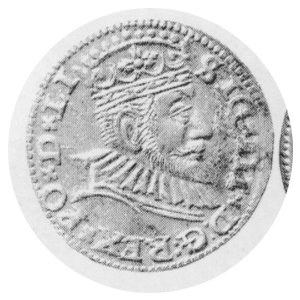 Trojak 1592, na aw. LI, Kurp.2505 R