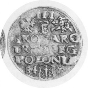 Trojak koronny 1584, haki, mennica Poznań, Kop.529 Rl, Kurp. 176 Rl