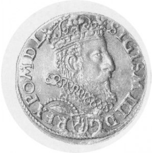 Trojak koronny 1601 K, popiersie w prawo, Kop.l 196 Rl, Kurp. 1254 R2, egzemplarz połyskowy