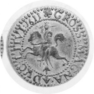 Grosz litewski 1611, Kop. 3493, Kurp. 2077 R, połysk menniczy w tle, staranne tłoczenie