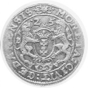 Ort gdański 1625, Kop.7506 R, końcówka P:R:, CNG 168b