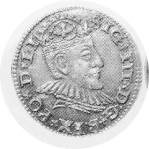 Trojak ryski 1590, popiersie wąskie, Kruggel 22, Kop.8184 Rl