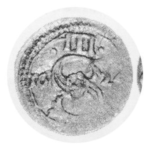 trzeciak (ternar) lobżenicki 1624, beznapisowy, Kop.7880 R4, Kurp.1883 R3, nieznaczne pęknięcie krążka i lekkie nie...