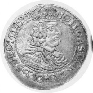 Ort toruński 1664 HDL, błąd THRVNENSIS Kurp.1027 R4