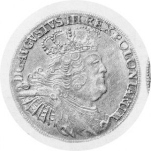 Ort koronny 1755 EC, szerokie popiersie, Kop. 2113, bardzo ładny egzemplarz