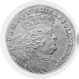 Ort koronny 1756 EC, szerokie popiersie, Kop. 2115