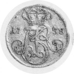 Trojak gdański 1758 - 3, Kop. 7734 R2, CNG 407, częściowo połysk w tle
